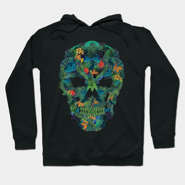 skull floral Hoodie by fathurdavega